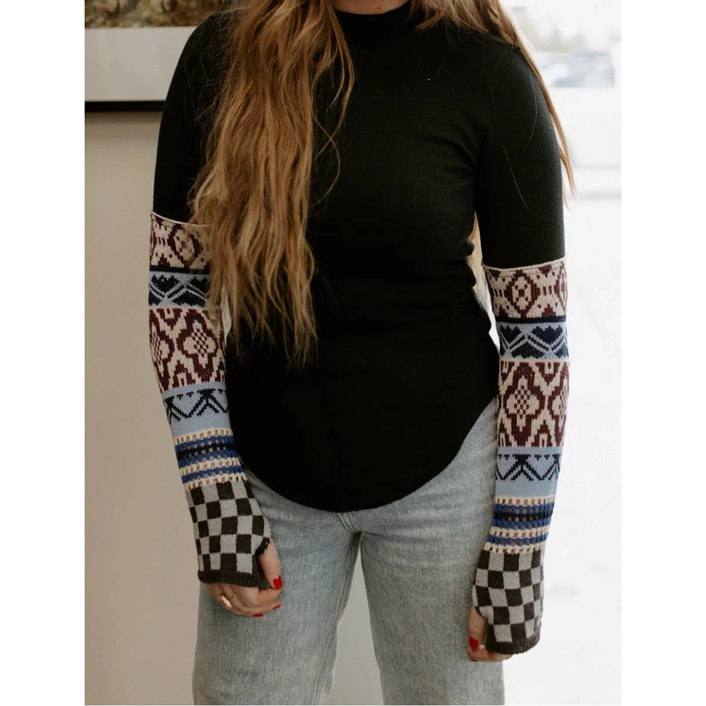 Free People Women’s Thermal Cuff Knit Top Size XS
